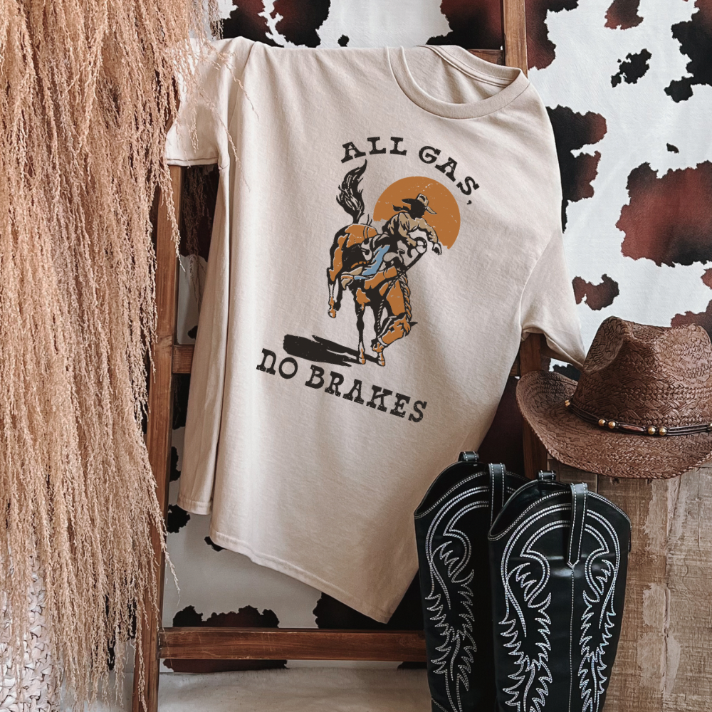 All Gas No Brakes Adult Tee | Laree Ranch