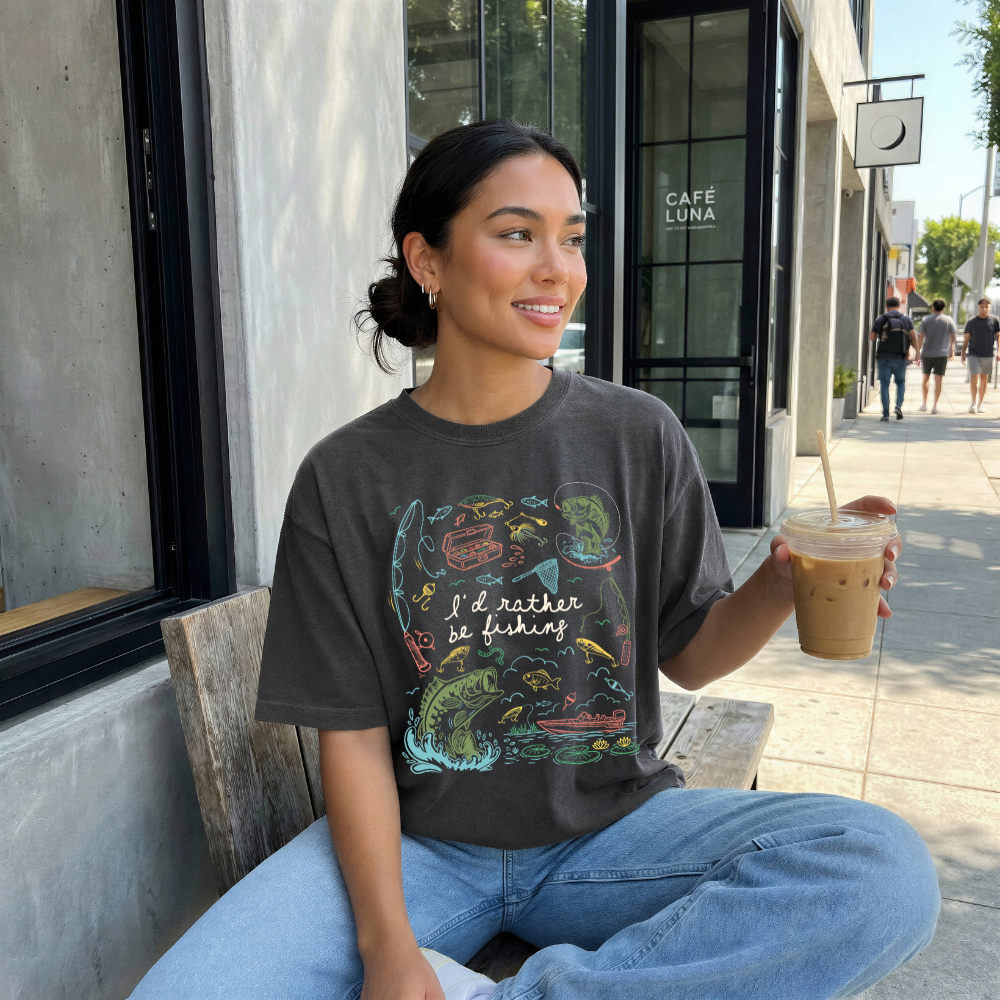 I'd Rather Be Fishing Tee | Laree Ranch
