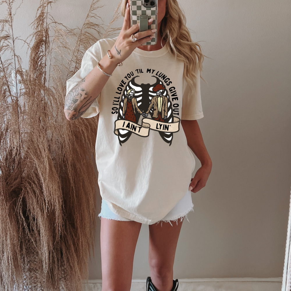 Til My Lungs Give Out Adult Tee | Laree Ranch