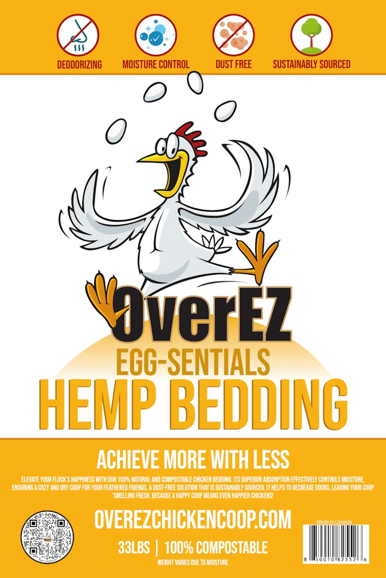 Hemp Chicken Bedding - 33 LB Bale