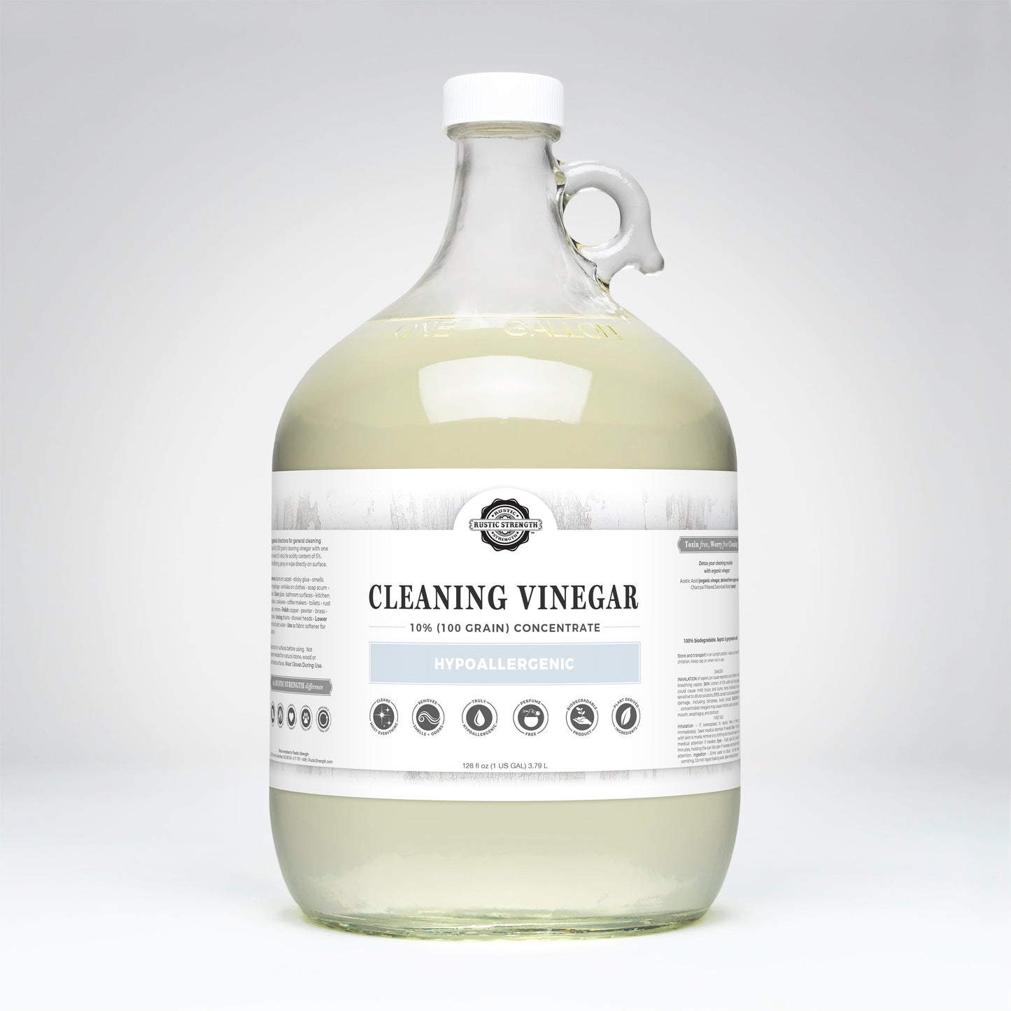 Organic White Cleaning Vinegar Concentrate | 10% (100 grain)