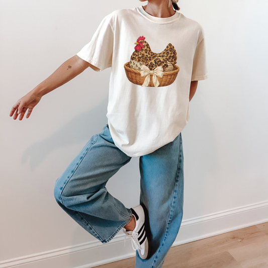 Leopard Chicken Tee | Laree Ranch