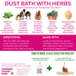 Bathing Dust With Herbs To Prevent & Repel Mites