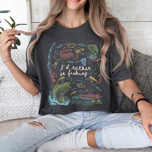 I'd Rather Be Fishing Tee | Laree Ranch