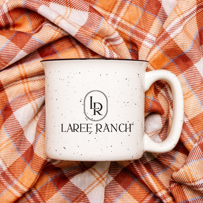 Laree Ranch Ceramic Camp Mug Speckled Cream 13oz