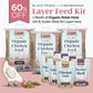 Layer Bundle | 1 Month of Organic Feed, Scratch, Grit & Oyster Shell for 6 Layers
