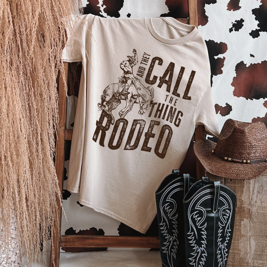 Rodeo Natural Adult Tee | Laree Ranch