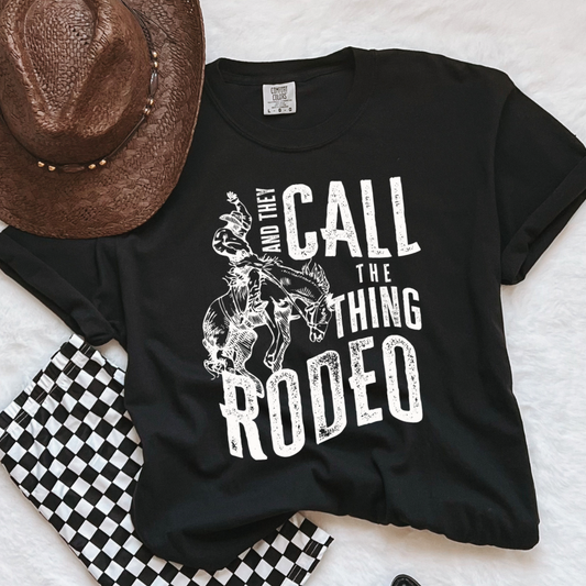 Rodeo Black Adult Tee | Laree Ranch