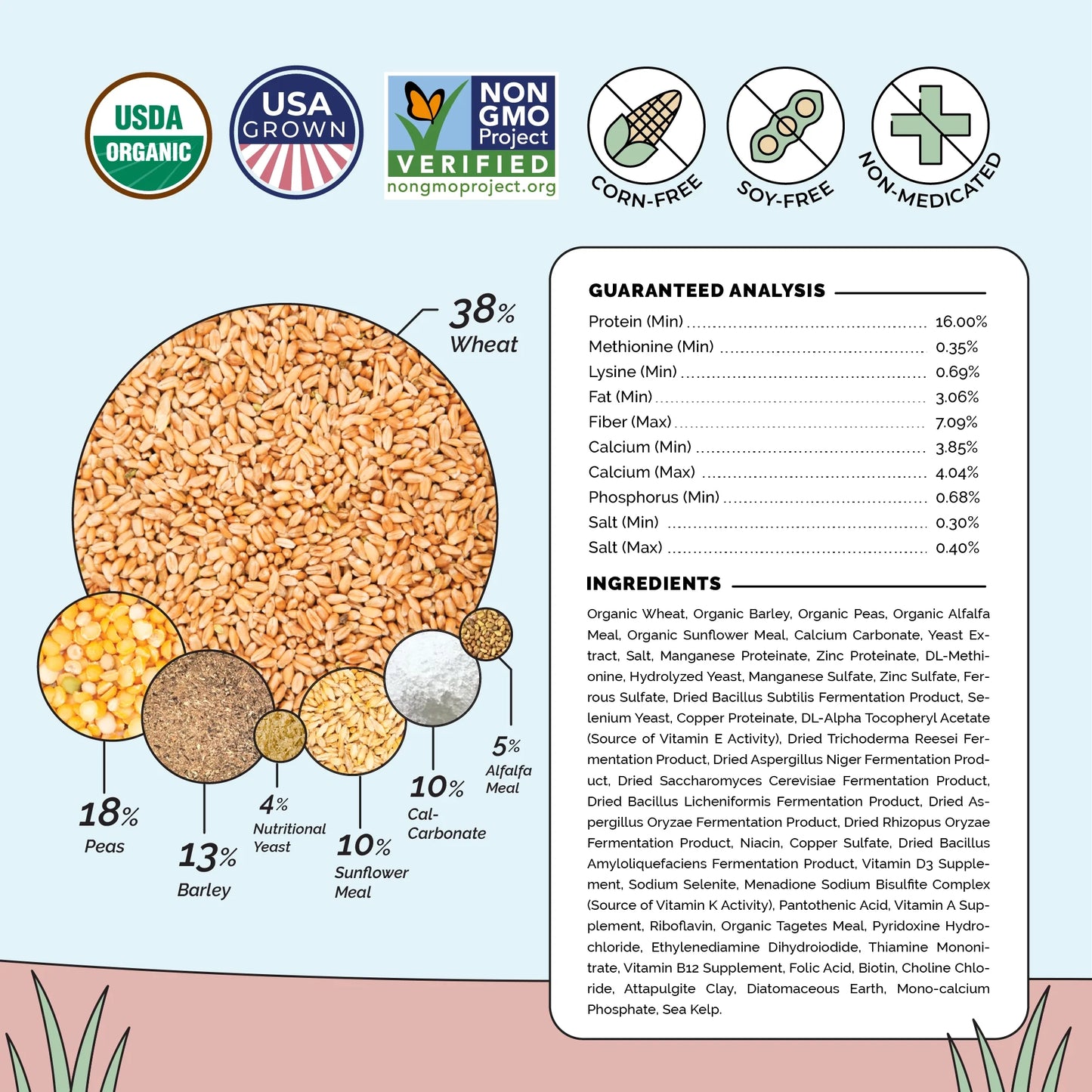 Layer Bundle | 1 Month of Organic Feed, Scratch, Grit & Oyster Shell for 6 Layers