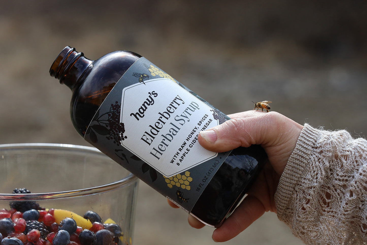 Elderberry Herbal Syrup (Oxymel)