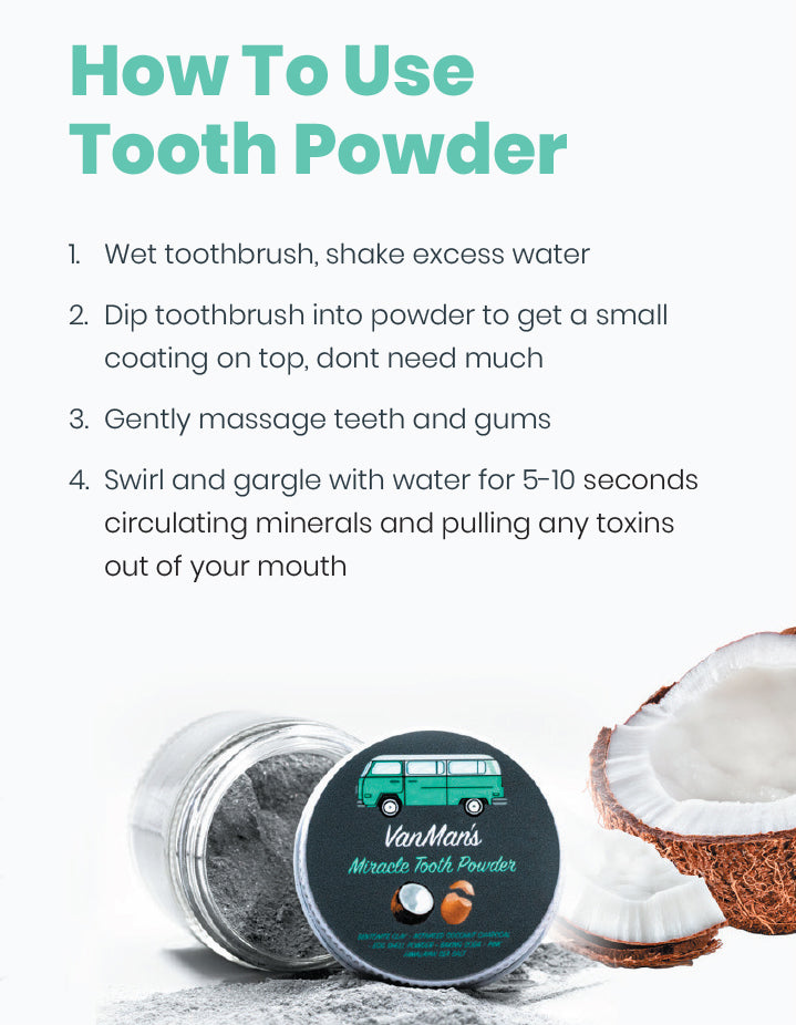 *New* VanMan's Miracle Tooth Powder - Cinna-Bone 2 oz