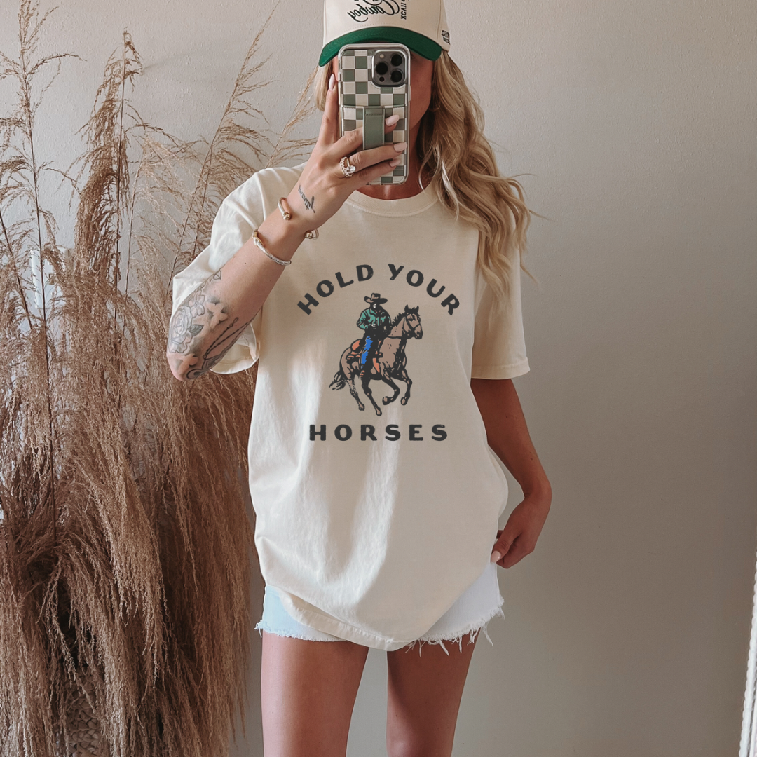 Hold Your Horses Adult Tee | Laree Ranch