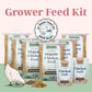 Grower Bundle | 12 Weeks of Organic Feed & Grit for 6 Pullets