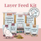Layer Bundle | 1 Month of Organic Feed, Scratch, Grit & Oyster Shell for 6 Layers