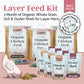 Layer Bundle | 1 Month of Organic Feed, Scratch, Grit & Oyster Shell for 6 Layers