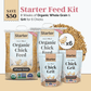 Starter Bundle | 8 Weeks of Organic Feed & Grit for 6 Chicks