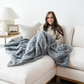 PATTERNED FAUX FUR THROW BLANKETS