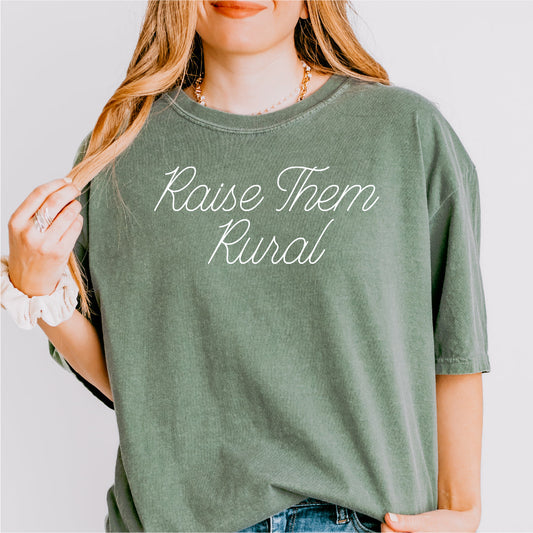 Script Raise Them Rural Tee | Laree Ranch