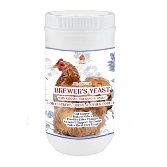 Brewer's Yeast with Garlic, Oregano, & Echinacea For Adult Chickens, Chicks, Ducks & Ducklings