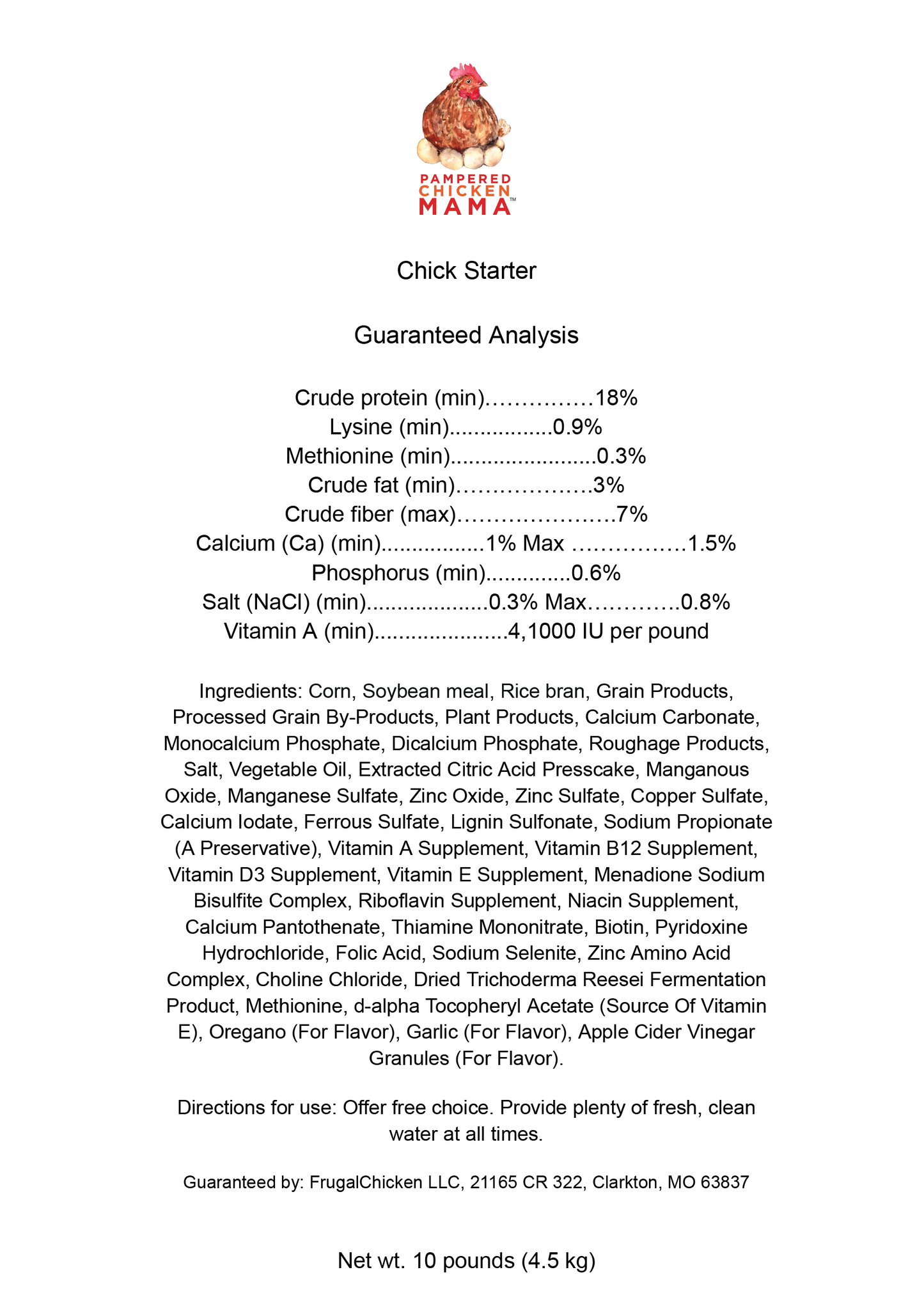 Herbal Non-GMO Chick Starter & Grower Feed With Oregano & Garlic For Chicks