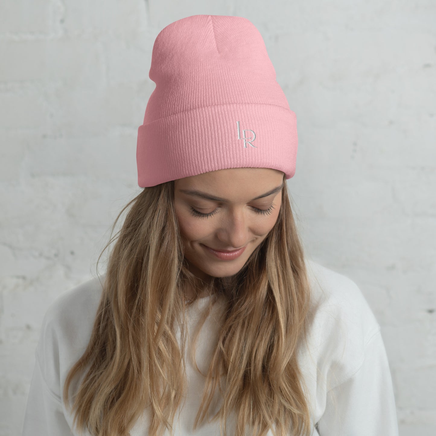 LR Embroidered Cuffed Beanie