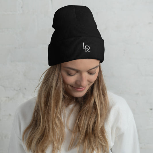 LR Embroidered Cuffed Beanie