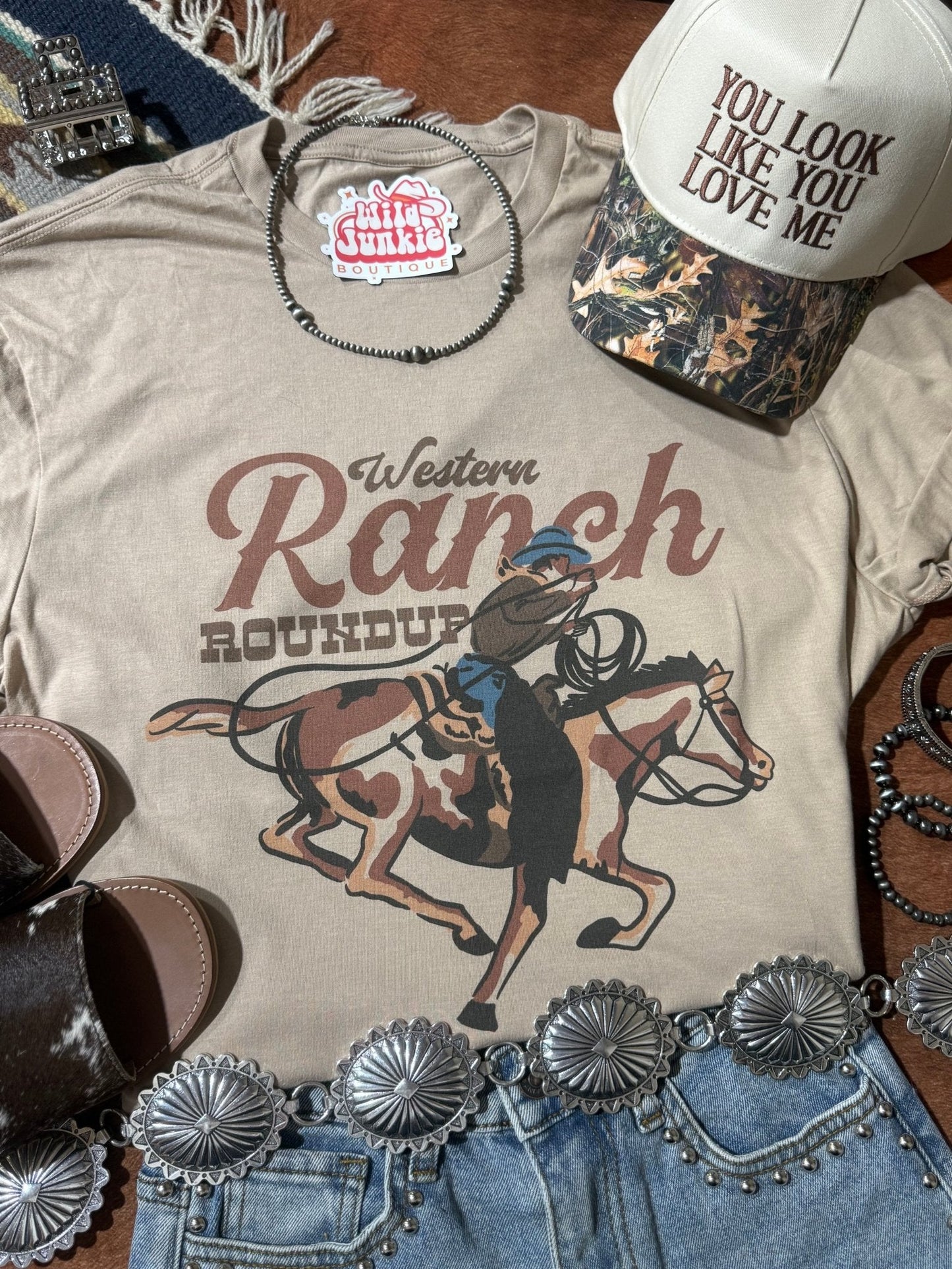 Western Ranch Round Up Graphic Tee